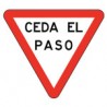 Calcomanía reflejante impresa de señal SR-07 CEDA EL PASO