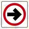 Calcomanía reflejante impresa de señal SR-11 CIRCULACIÓN EN INTERSECCIONES