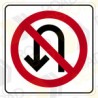 Calcomanía reflejante impresa de señal SR-25 PROHIBIDO EL RETORNO